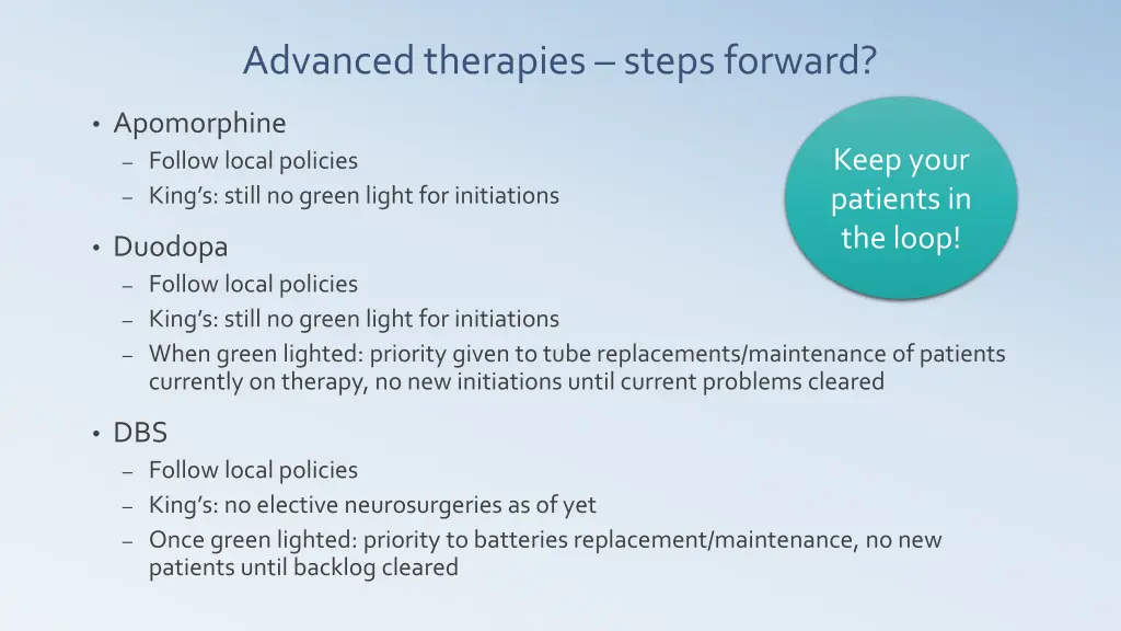 advanced therapies steps forward