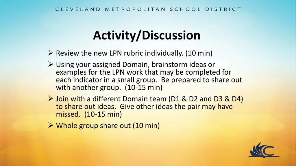 activity discussion