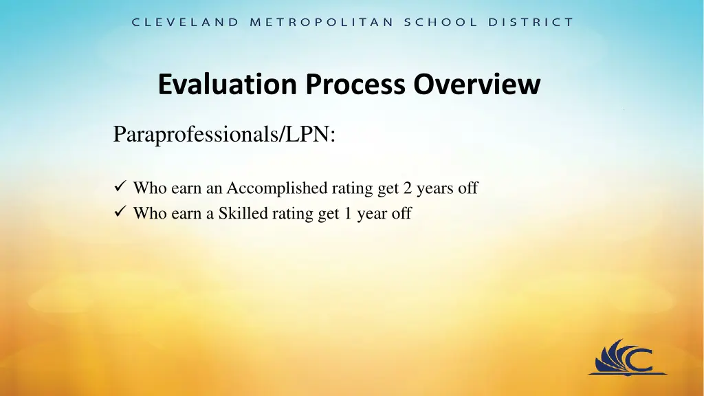 evaluation process overview 1