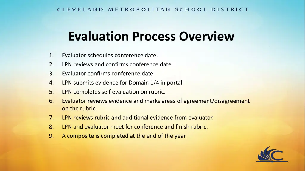 evaluation process overview 2