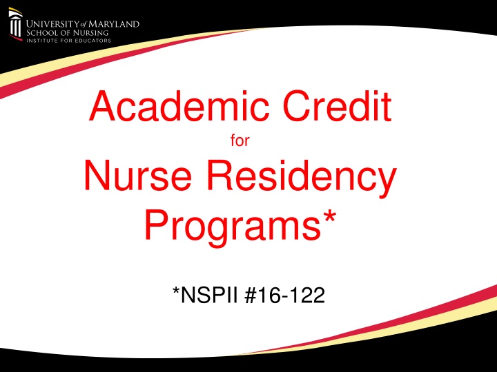 academic credit for nurse residency programs