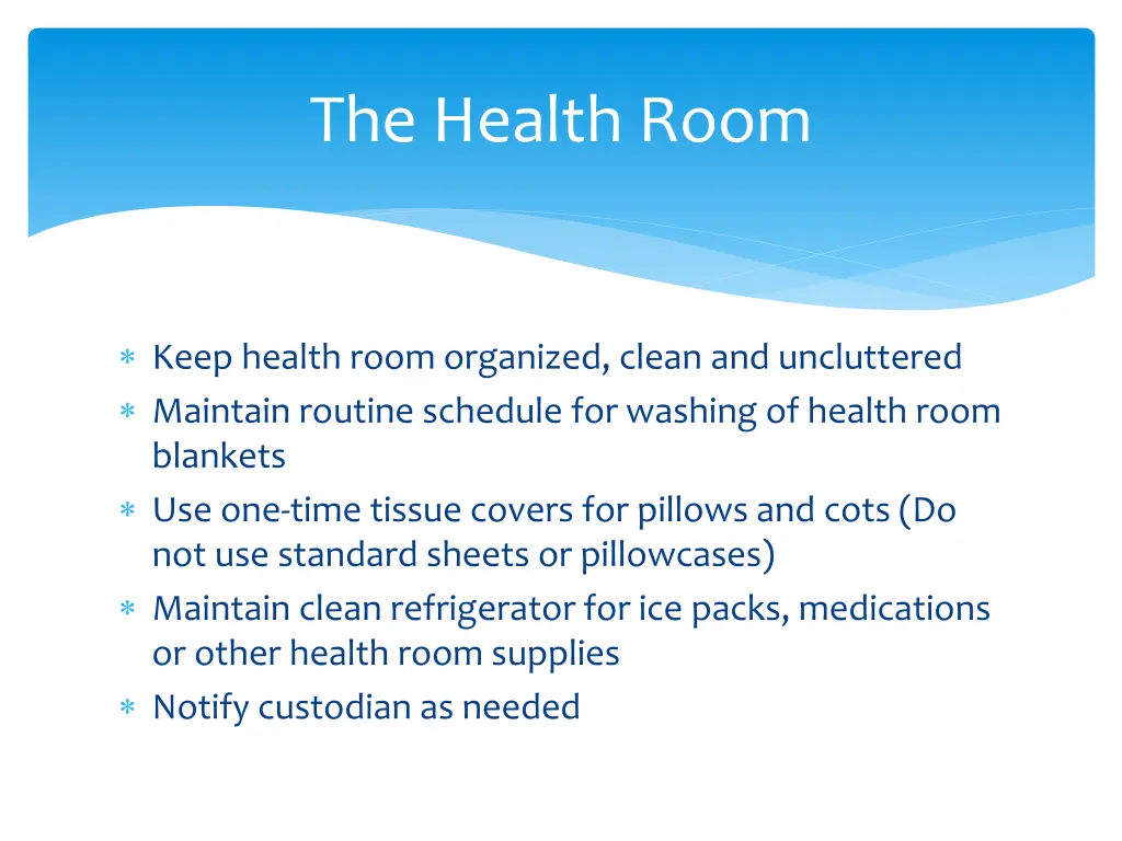 the health room 1