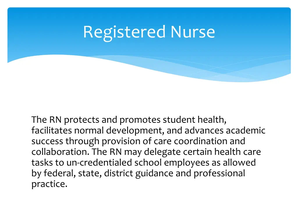 the rn protects and promotes student health