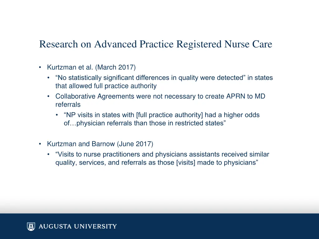 research on advanced practice registered nurse