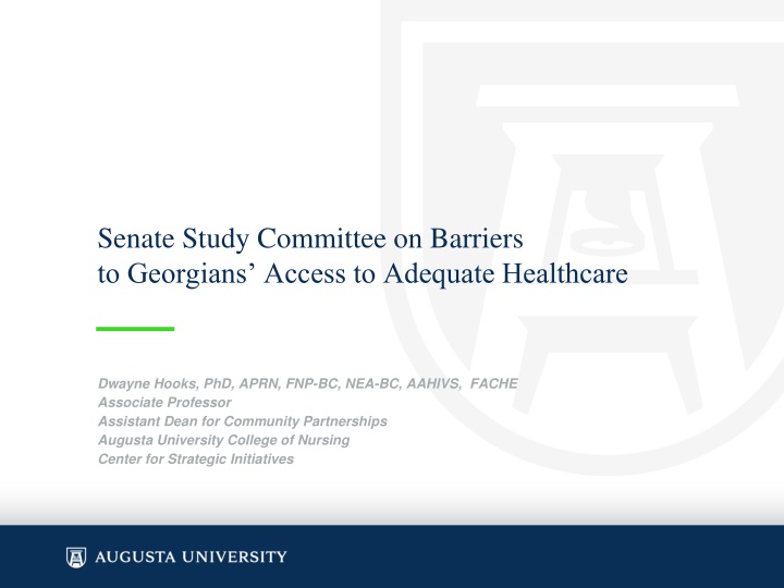 senate study committee on barriers to georgians