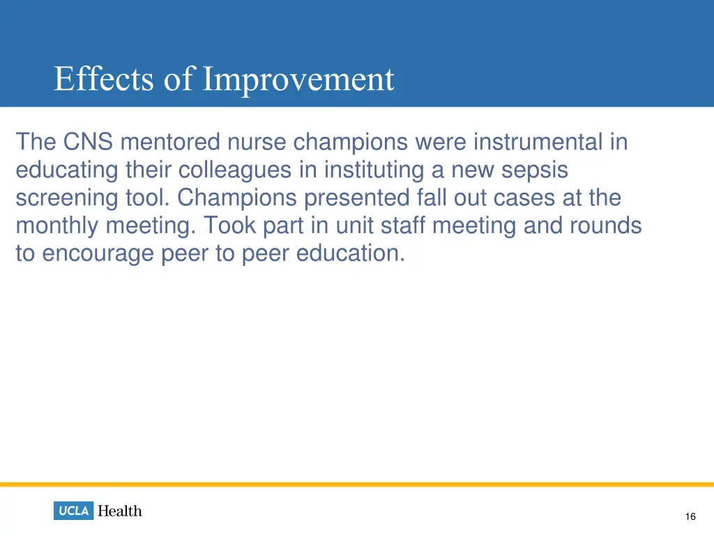 effects of improvement 1