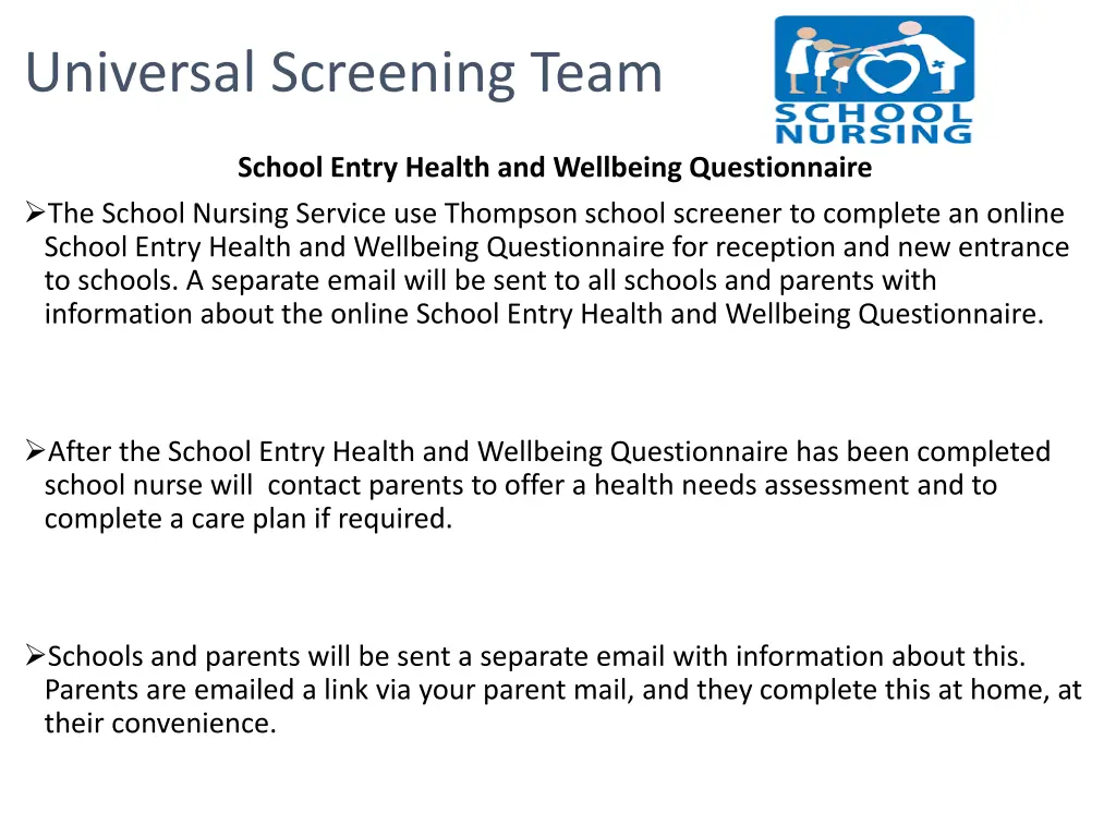 universal screening team 1