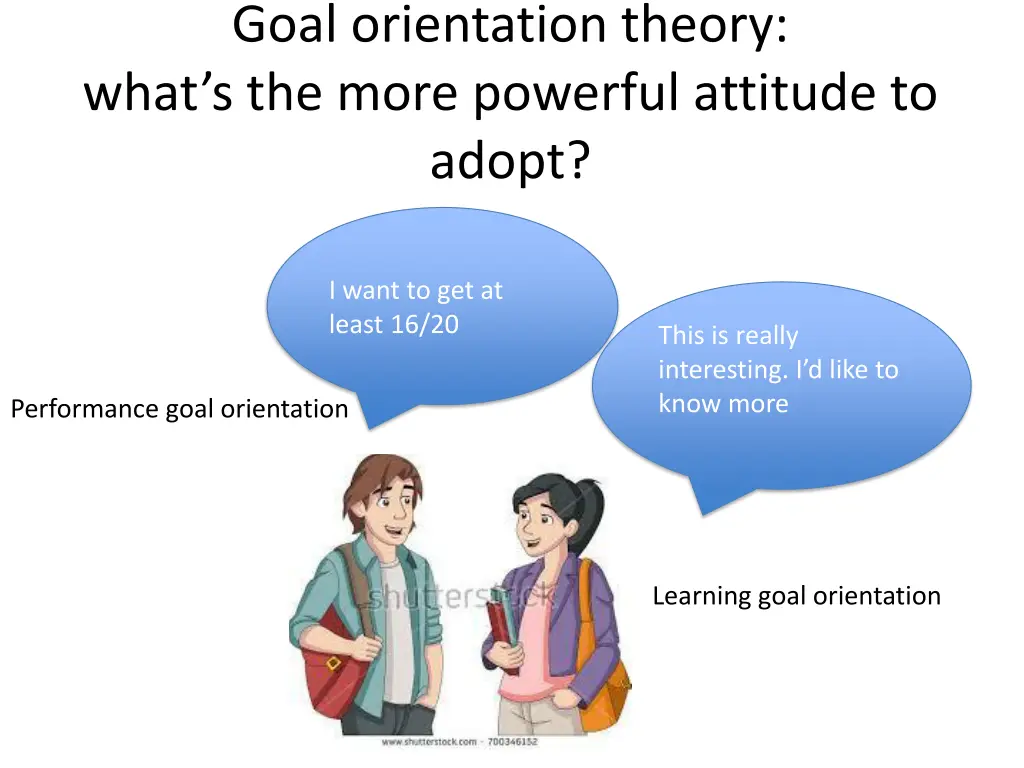 goal orientation theory what s the more powerful