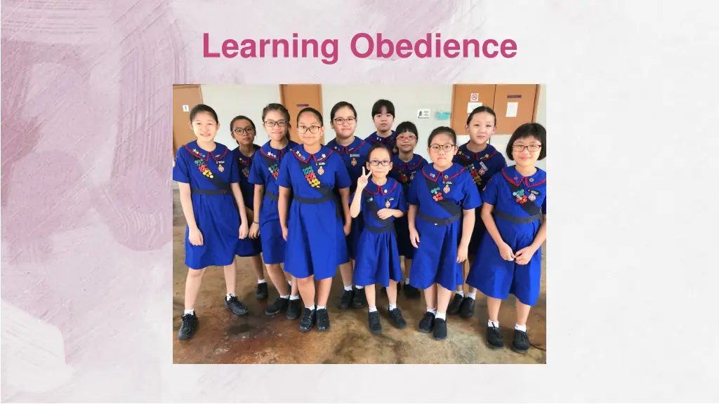 learning obedience 1