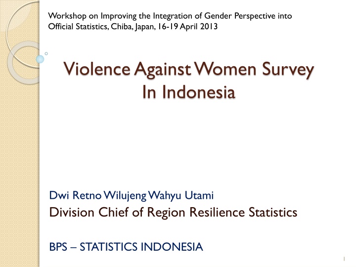 workshop on improving the integration of gender