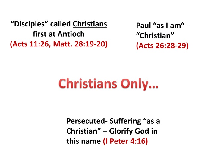 disciples called christians first at antioch acts