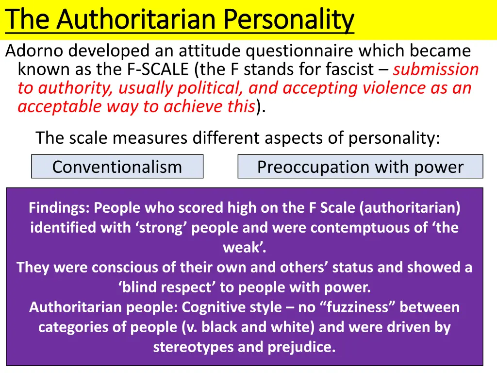 the authoritarian personality the authoritarian