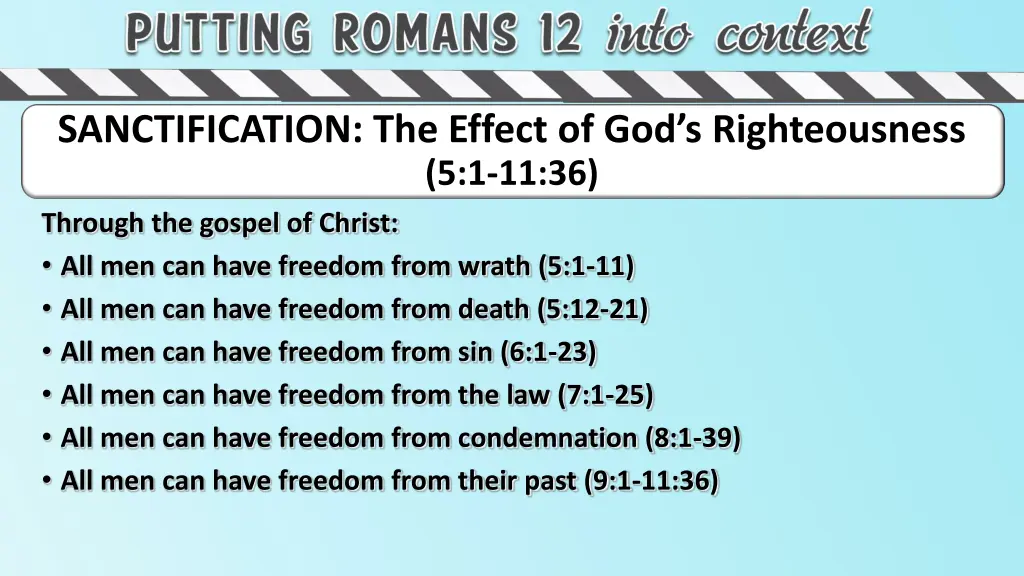 sanctification the effect of god s righteousness