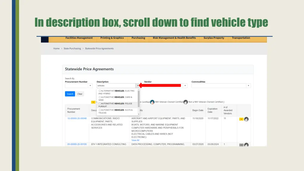 in description box scroll down to find vehicle