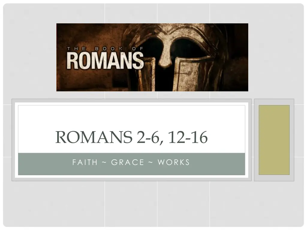 romans 2 6 12 16 1