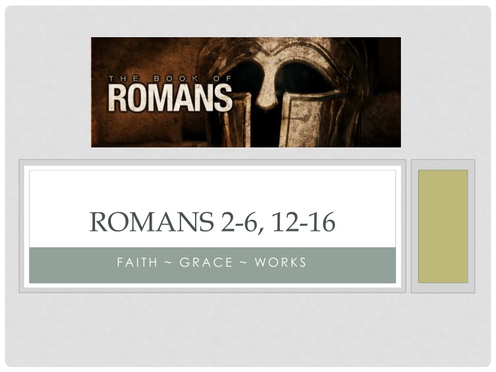 romans 2 6 12 16