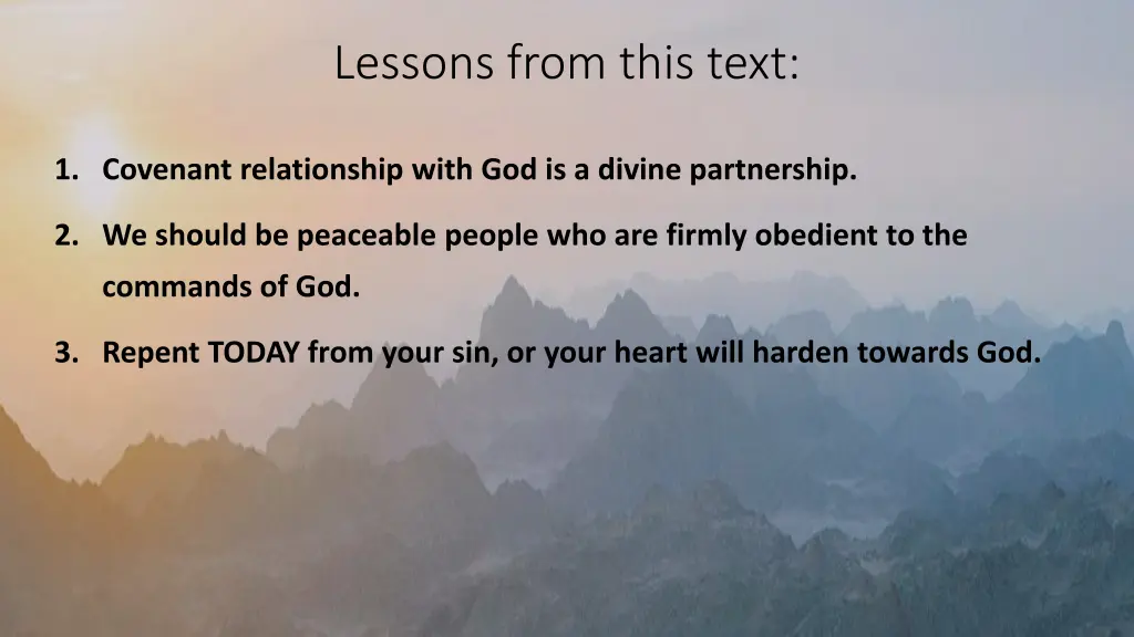 lessons from this text 7