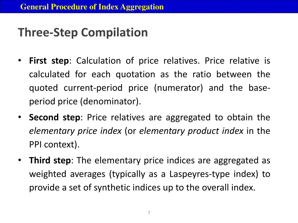 general procedure of index aggregation 4