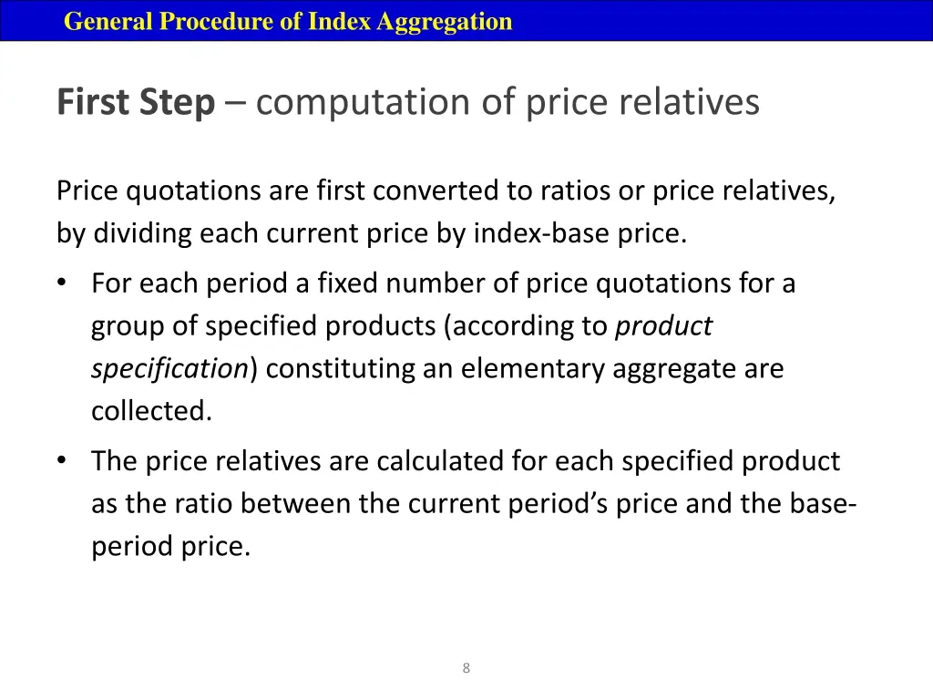 general procedure of index aggregation 5