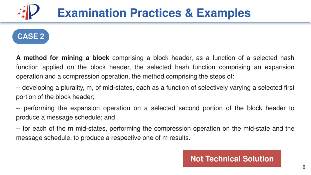 examination practices examples 1