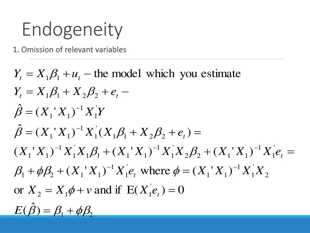 endogeneity