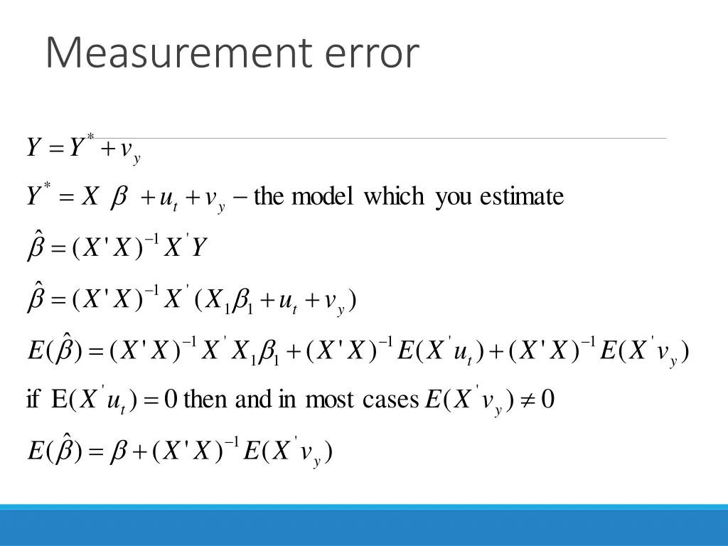 measurement error