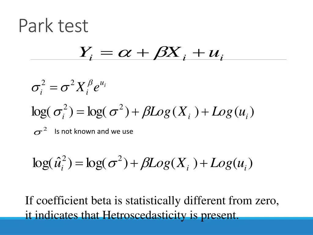 park test