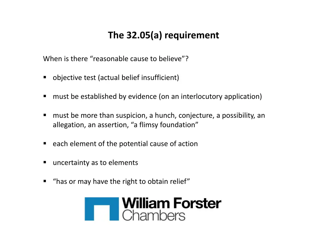 the 32 05 a requirement