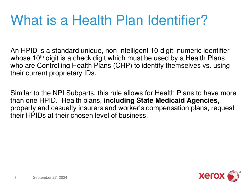 what is a health plan identifier