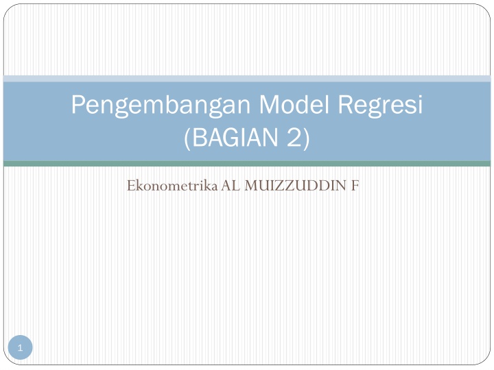 pengembangan model regresi bagian 2