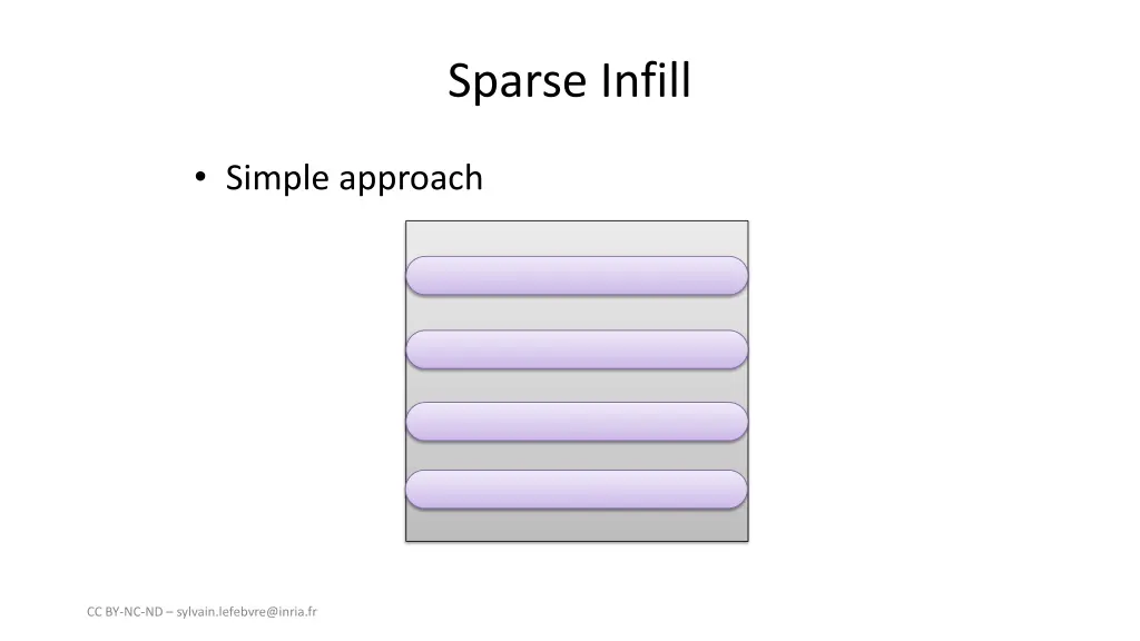 sparse infill