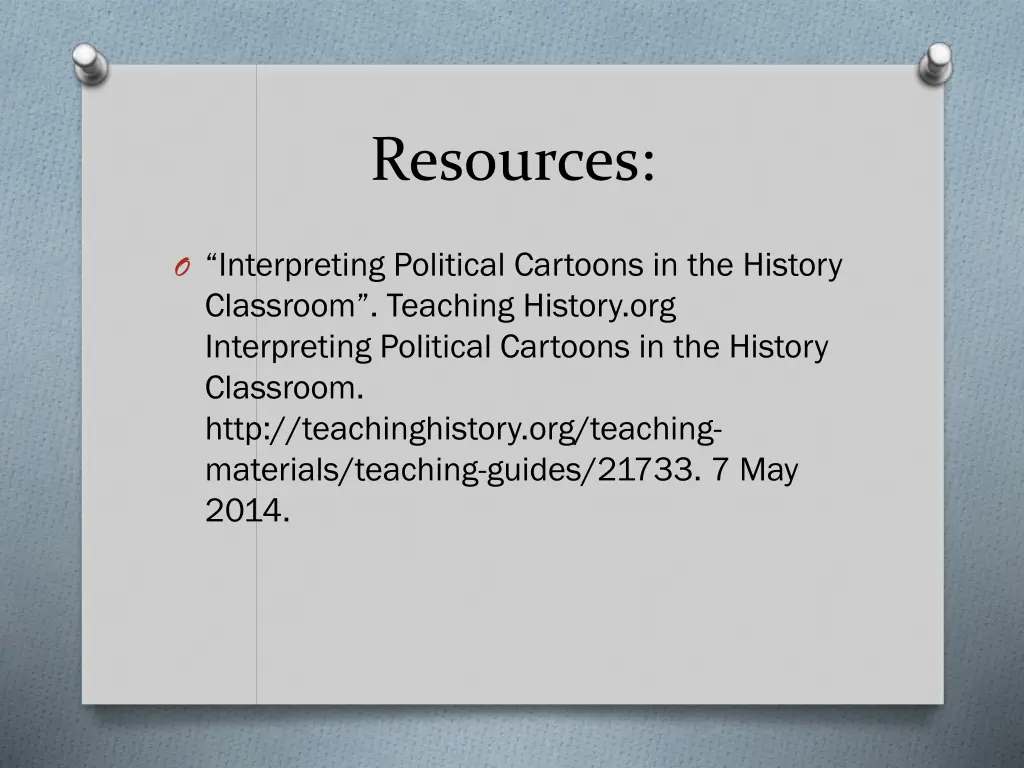 resources