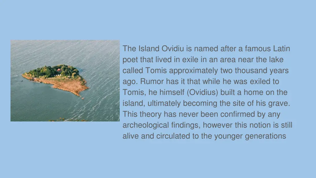 the island ovidiu is named after a famous latin