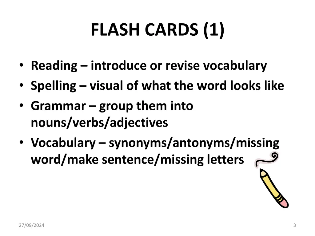 flash cards 1