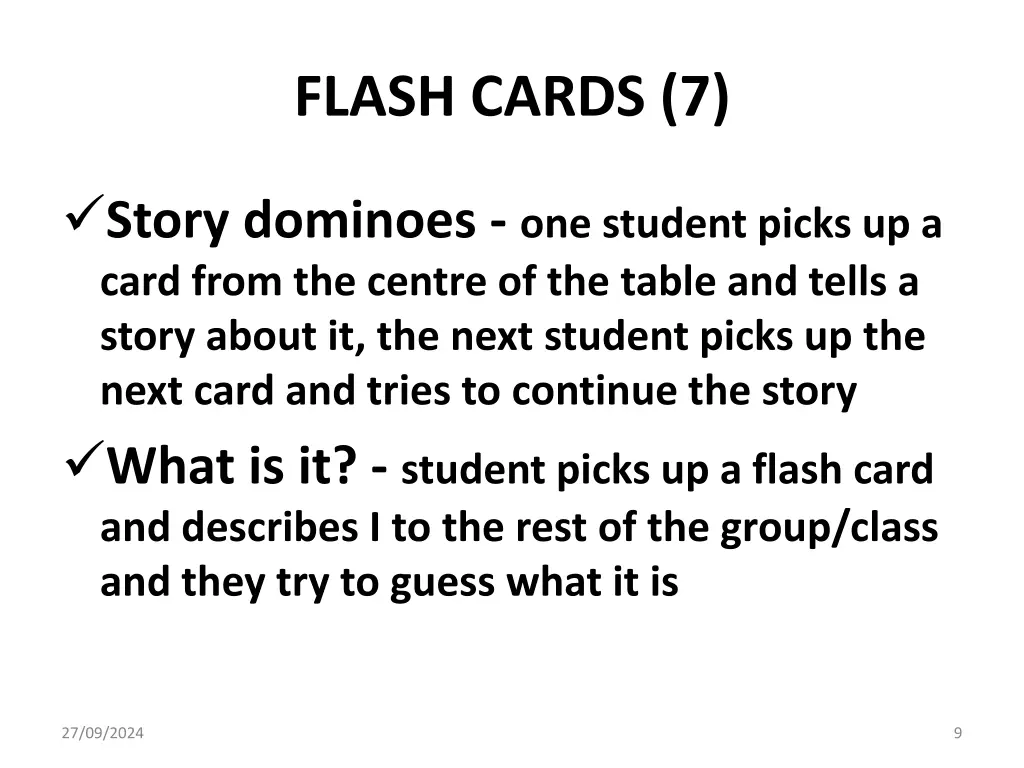 flash cards 7