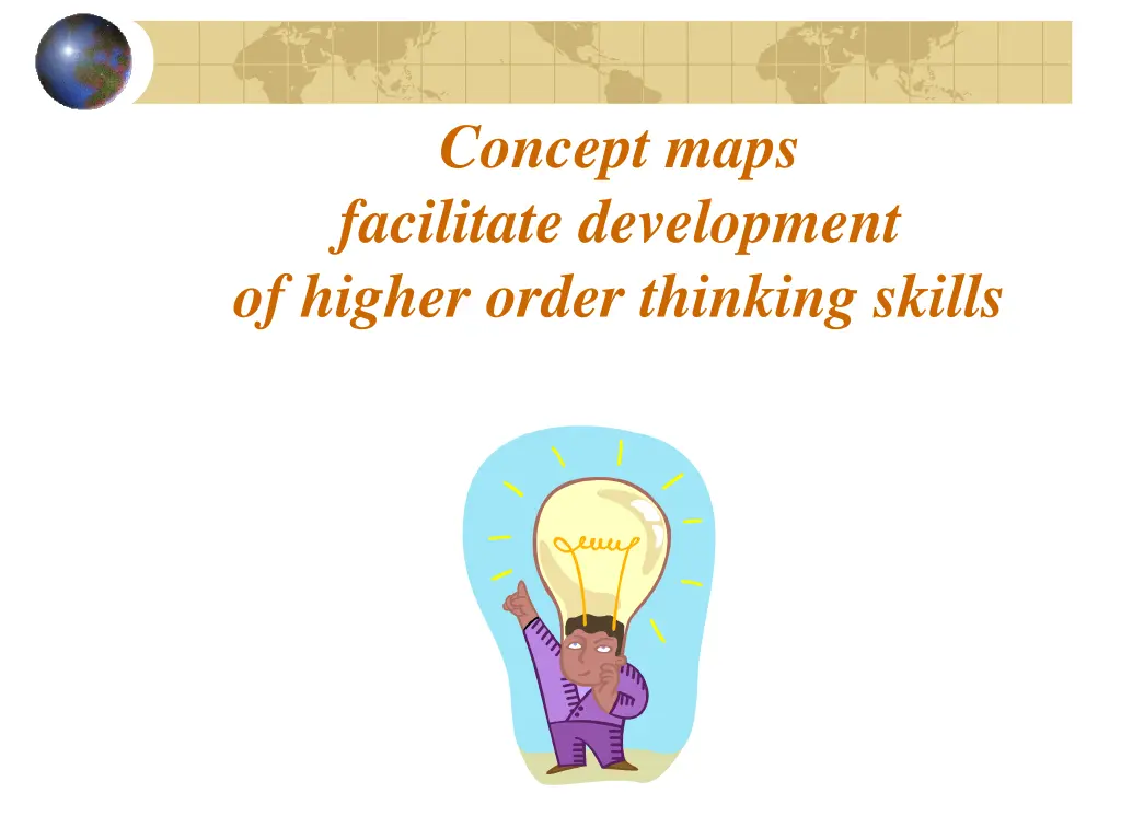 concept maps facilitate development of higher