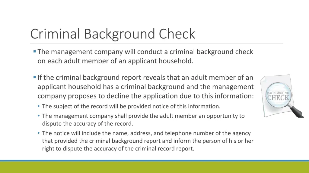 criminal background check