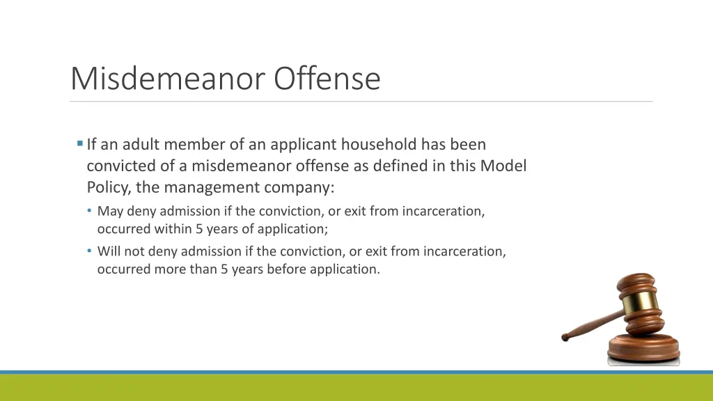 misdemeanor offense