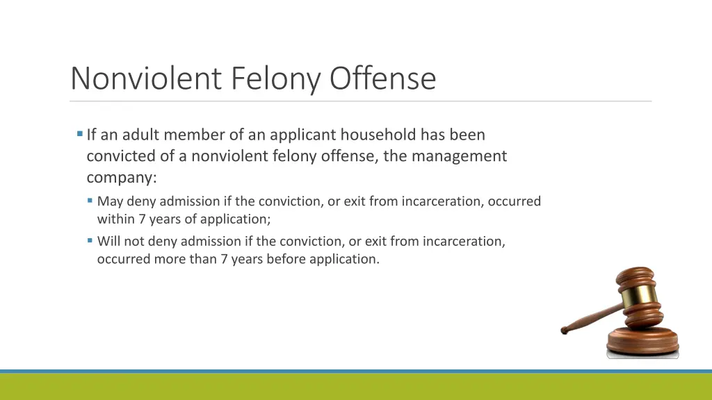 nonviolent felony offense