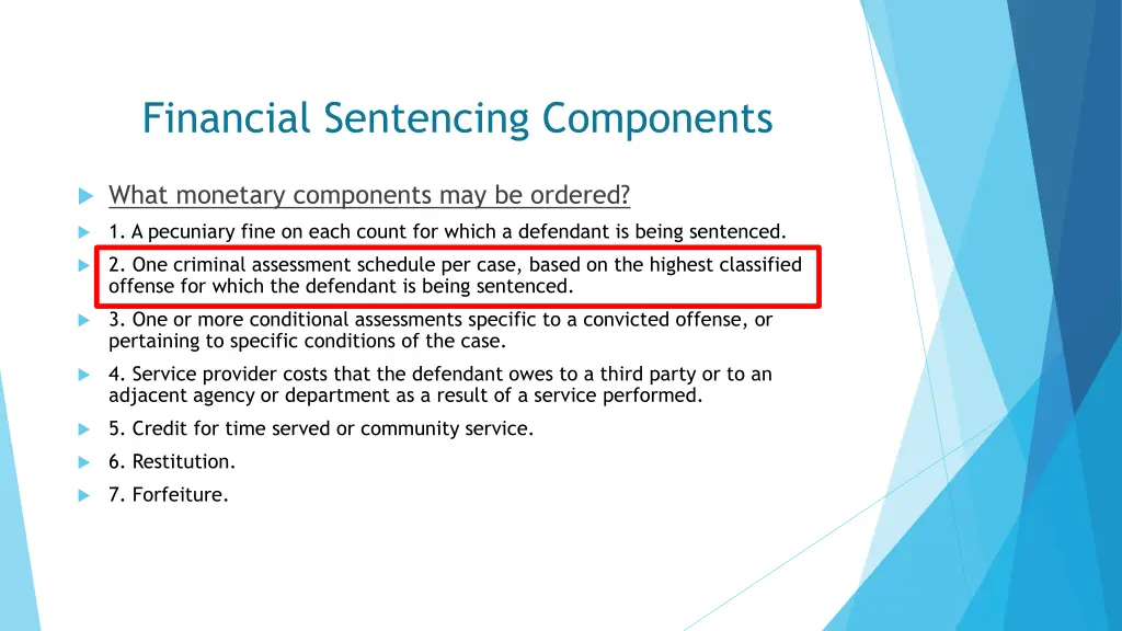 financial sentencing components 2