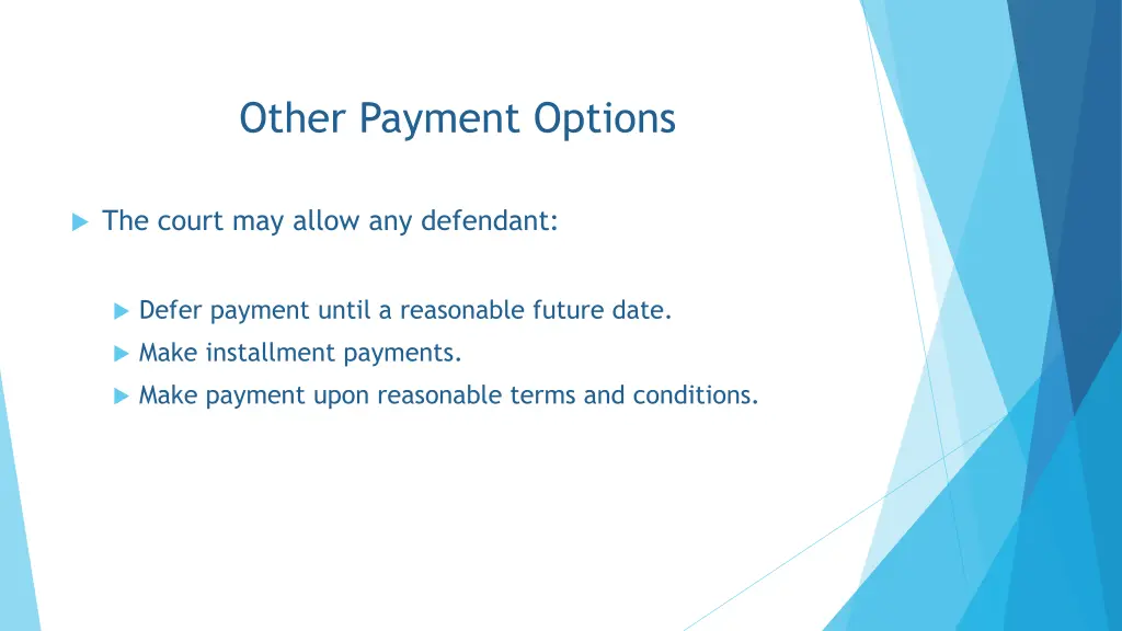 other payment options