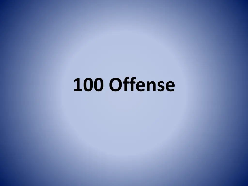 100 offense