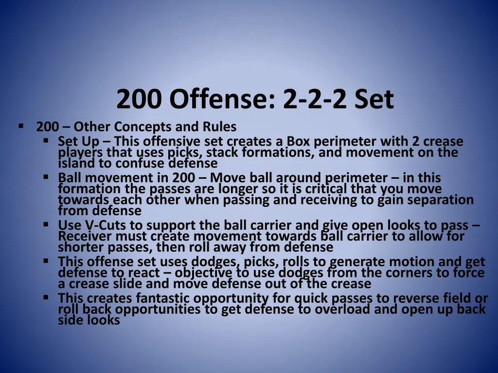 200 offense 2 2 2 set 200 other concepts