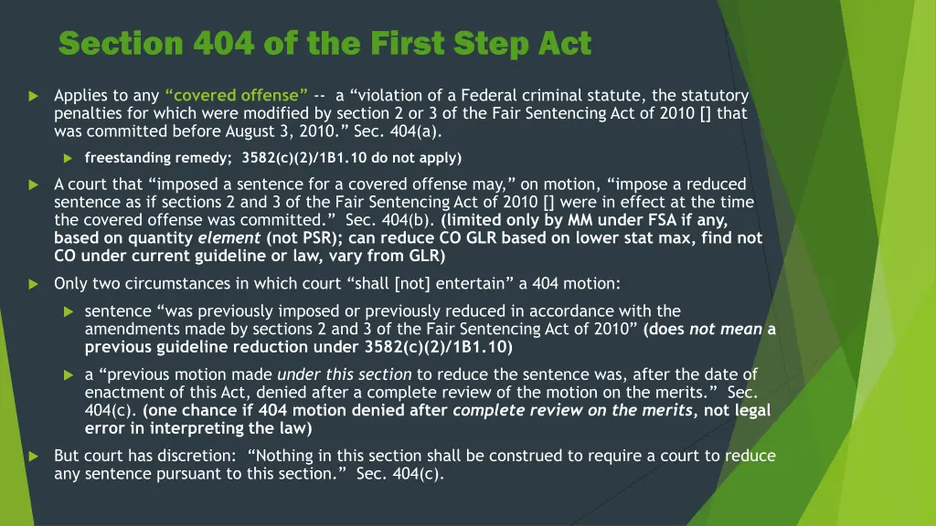 section 404 of the first step act