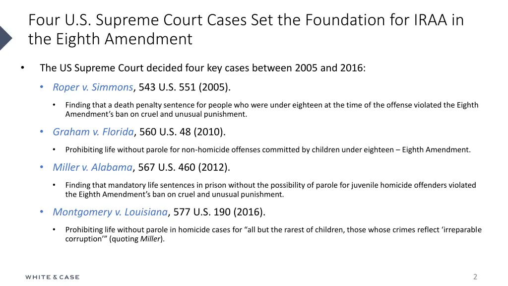 four u s supreme court cases set the foundation