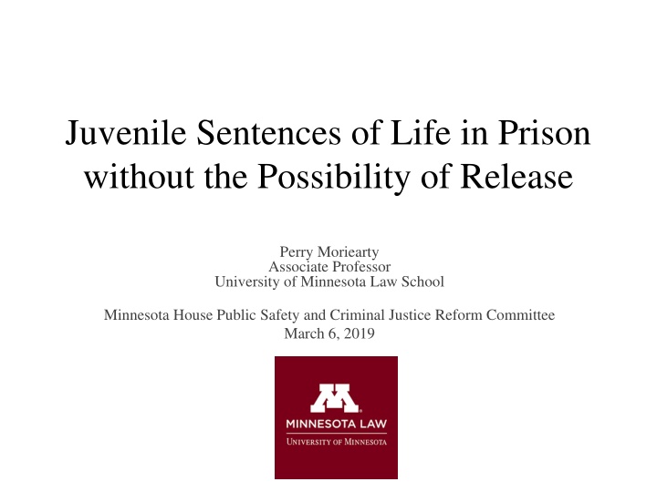 juvenile sentences of life in prison without