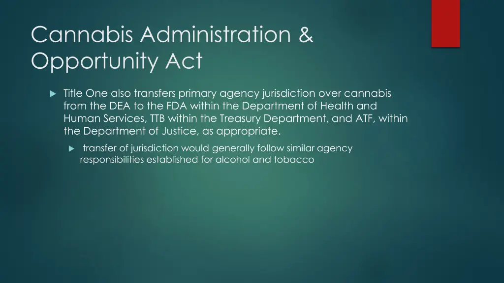 cannabis administration opportunity act 3