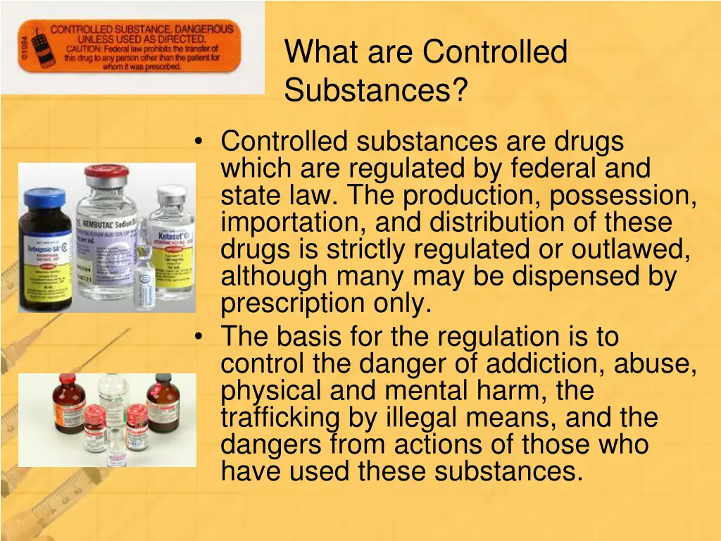 what are controlled substances