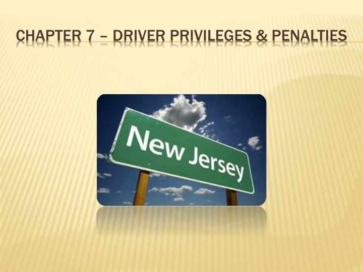 chapter 7 driver privileges penalties