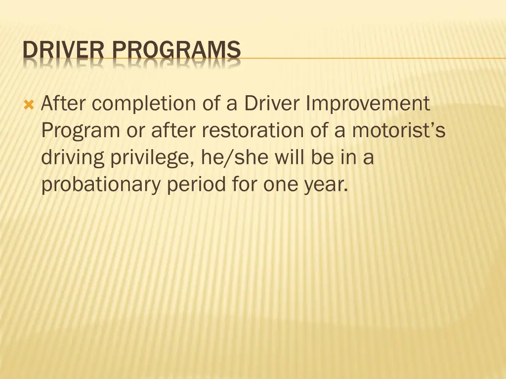 driver programs